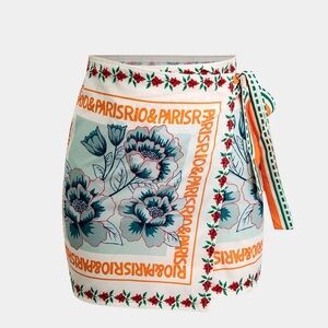 #361 FLORAL WRAP SKIRT